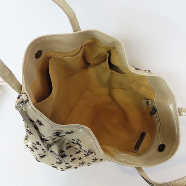 実際に弊社で買取させて頂いたJIMMY CHOO/ジミーチュウ スタースタッズ ハンドバッグの画像 4枚目