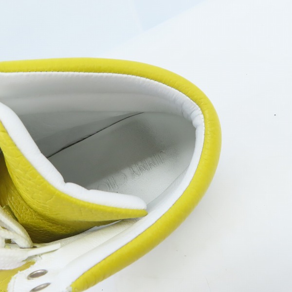 実際に弊社で買取させて頂いたJIMMY CHOO/ジミーチュウ スウェードレザー ハイカットスニーカー 42の画像 4枚目