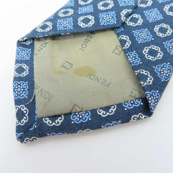 実際に弊社で買取させて頂いたChristian Dior/クリスチャンディオール/BURBERRY LONDON/バーバリーロンドン/FENDI/フェンディ他 総柄ネクタイ 4点セット　の画像 9枚目