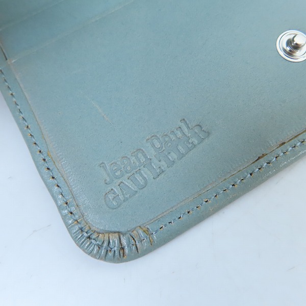 実際に弊社で買取させて頂いたJean Paul GAULTIER/ジャンポールゴルチエ ラウンドジップ二つ折り財布の画像 5枚目