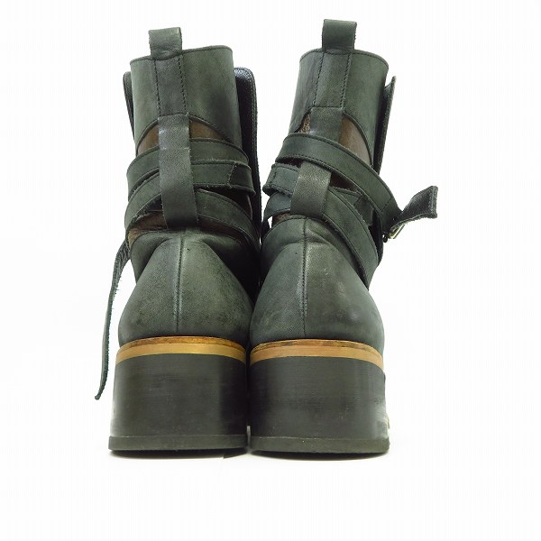 実際に弊社で買取させて頂いたalfredoBANNISTER/アルフレッドバニスター レザーストラップ ロングブーツ 2-30 50310050 02 size：39の画像 1枚目