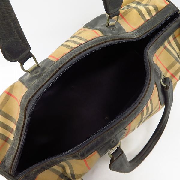 実際に弊社で買取させて頂いたBurberrys/バーバリーズ ノバチェック ボストンバッグの画像 3枚目