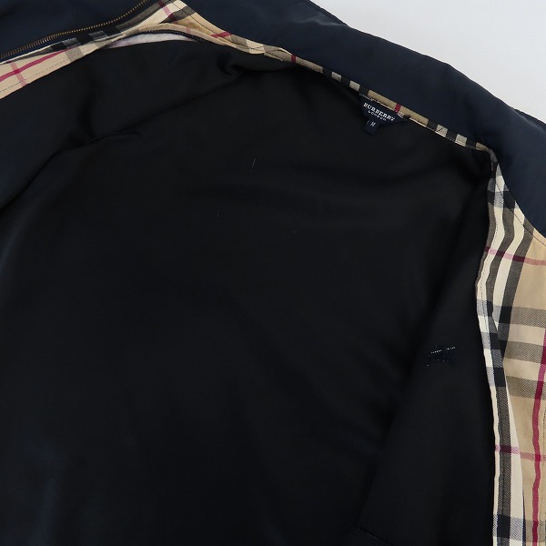 実際に弊社で買取させて頂いたBURBERRY LONDON/バーバリー・ロンドン ジップアップブルゾン/Mの画像 2枚目