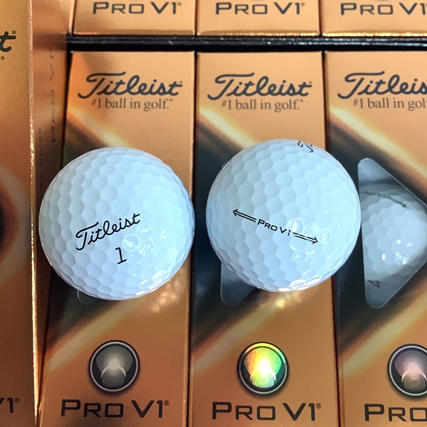 実際に弊社で買取させて頂いた【未使用】Titleist/タイトリスト PRO V1 2021年モデル ゴルフボール 2ダースの画像 1枚目