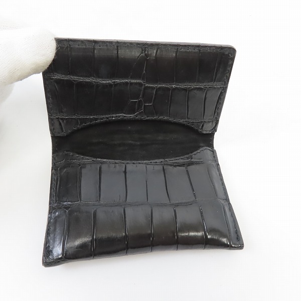 実際に弊社で買取させて頂いたDEAL DESIGN/ディールデザイン 型押クロコ カードケースの画像 3枚目