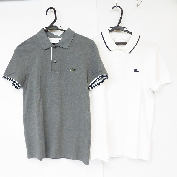 実際に弊社で買取させて頂いたLACOSTE/ラコステ ワンポイント 半袖ポロシャツ size：2/2点セット