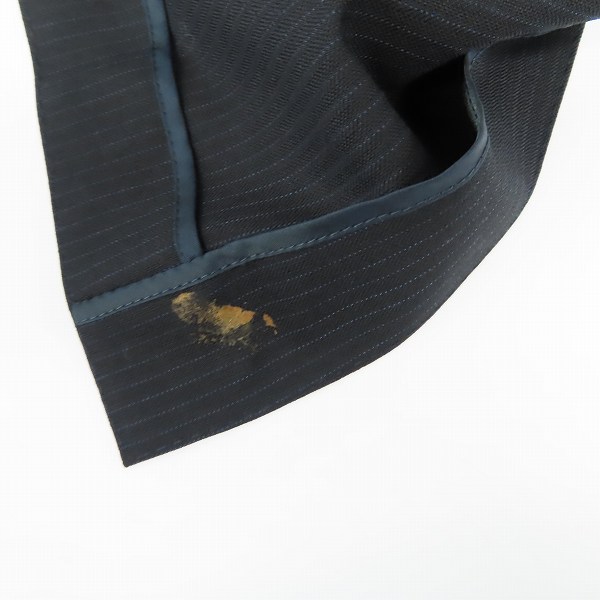 実際に弊社で買取させて頂いたBURBERRY LONDON/バーバリーロンドン スーツ ダブル ウール ブラック系 シャドーストライプ 2P AB7の画像 6枚目