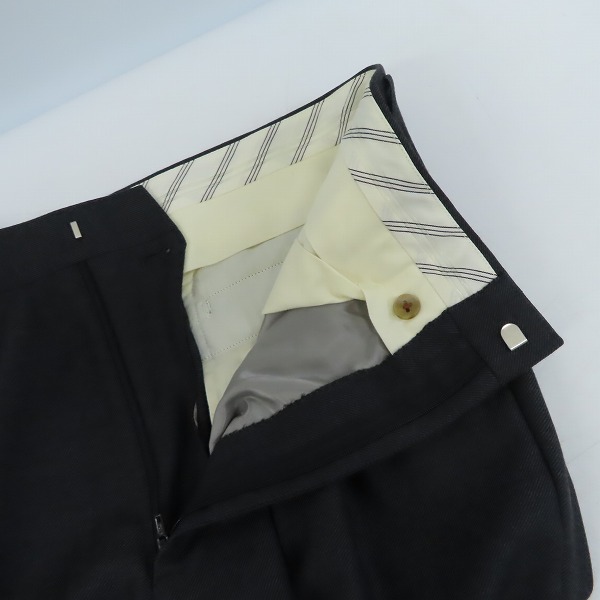 実際に弊社で買取させて頂いたBURBERRY LONDON/バーバリーロンドン スーツ ダブル ウール グレー系 無地 2P AB8の画像 6枚目