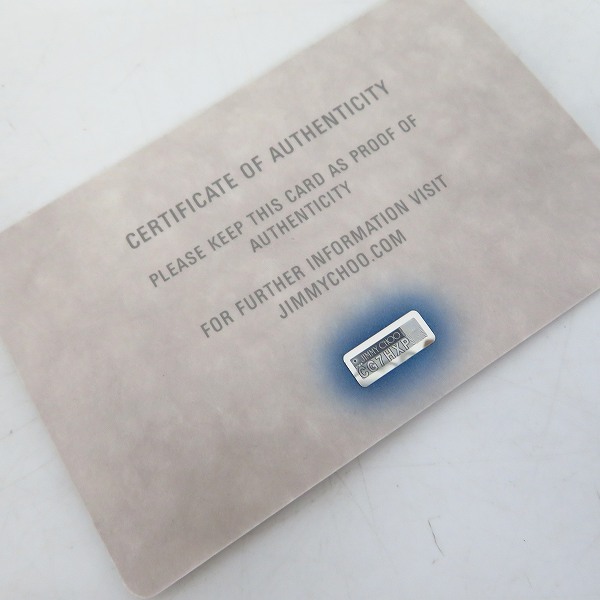 実際に弊社で買取させて頂いたJimmy Choo/ジミーチュウ DEREK スターエンボス グレイニーレザー クラッチバッグ/ブラックの画像 8枚目