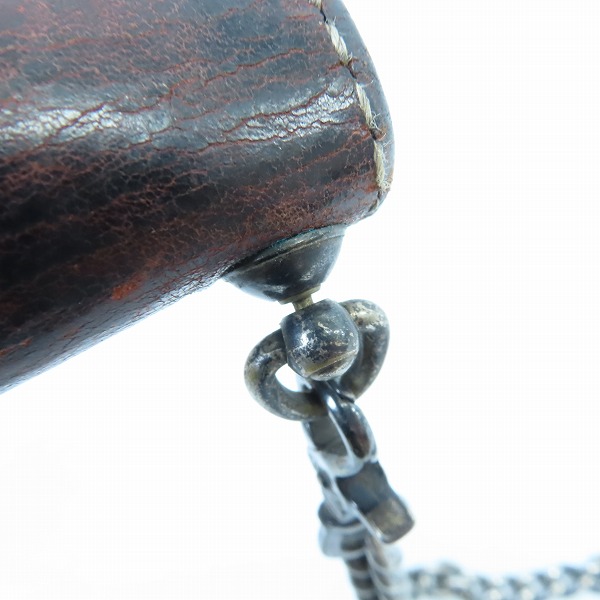 実際に弊社で買取させて頂いたFUNNY/ファニー AMERICAN LATIGO レザー ロングウォレット/長財布 ウォレットチェーン ベルトループ付きの画像 8枚目