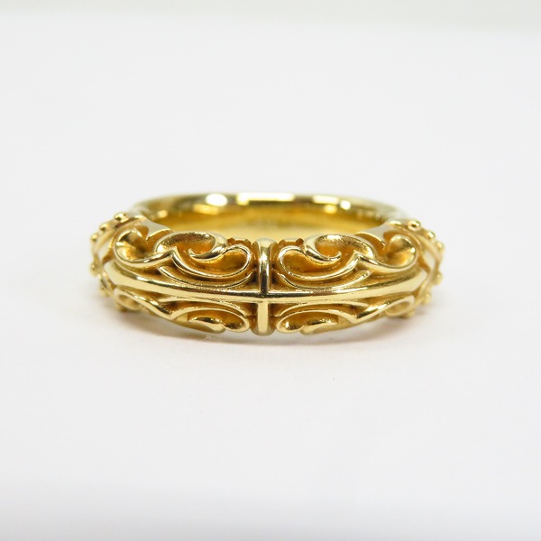 実際に弊社で買取させて頂いたDEAL DESIGN/ディールデザイン K18 マスカレードラインリング 10号の画像 1枚目