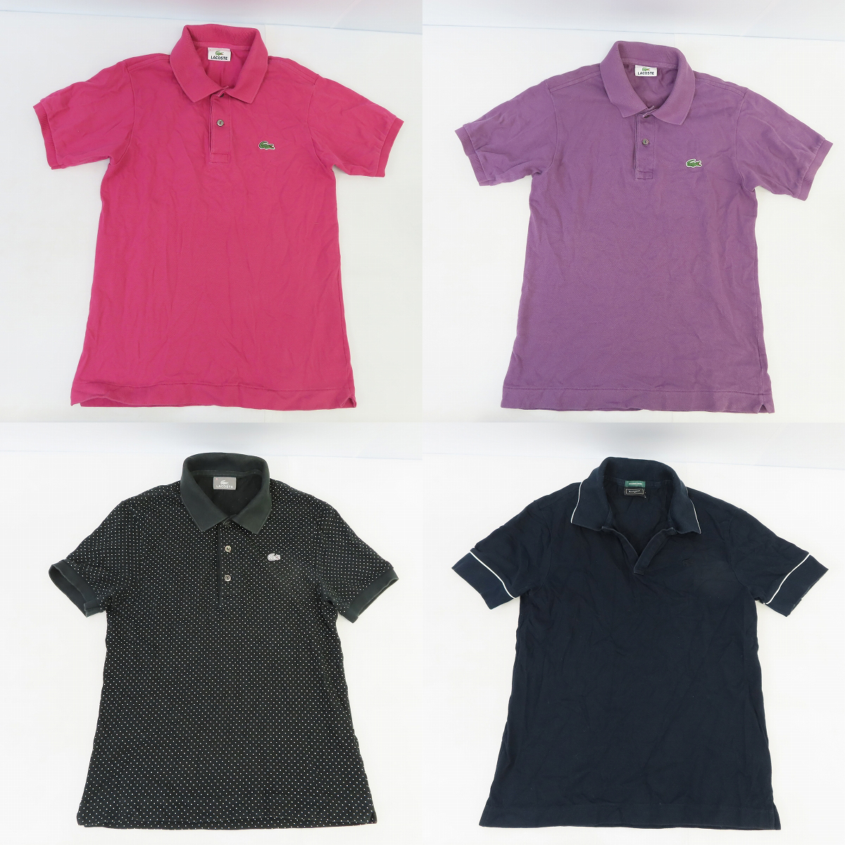 実際に弊社で買取させて頂いたLACOSTE/ラコステ 半袖ドットポロシャツ 7点セットの画像 1枚目