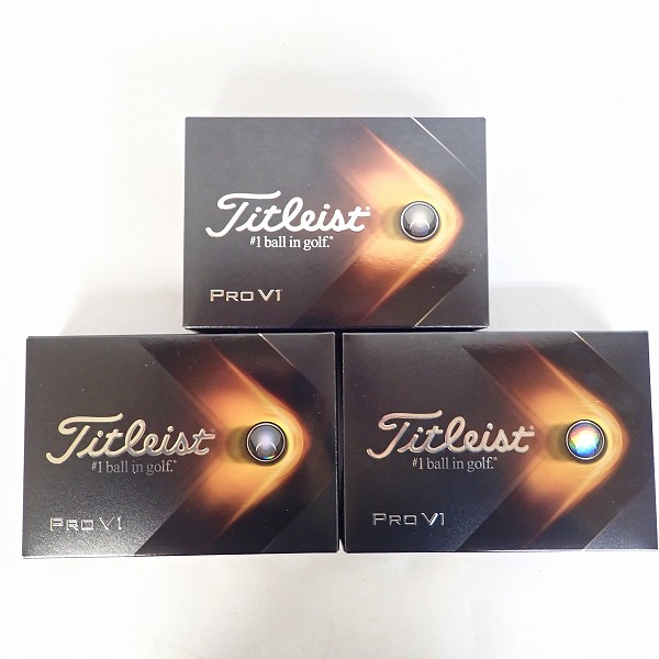 実際に弊社で買取させて頂いた【未使用】Titleist/タイトリスト PRO V1 2021年モデル ゴルフボール 3ダース の画像 2枚目