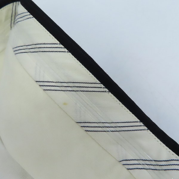 実際に弊社で買取させて頂いたBURBERRY LONDON/バーバリーロンドン スーツ ダブル ウール ブラック系 シャドーストライプ 2P AB7の画像 8枚目