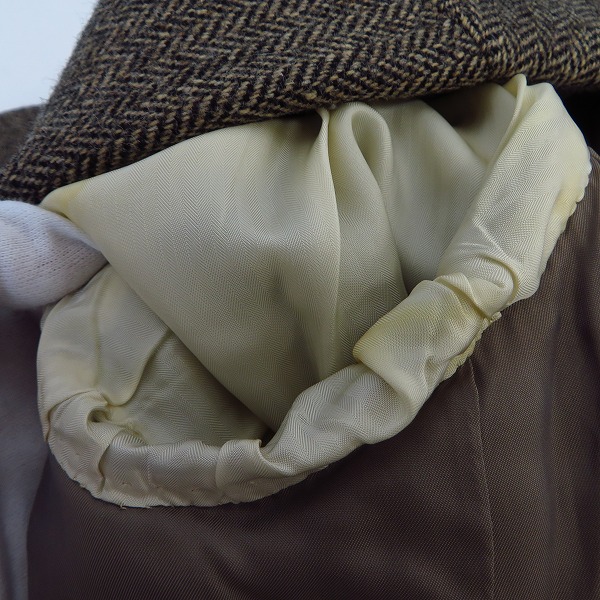 実際に弊社で買取させて頂いたburberrys/バーバリーズ ヘリンボーン ウールテーラードジャケット/AB5の画像 7枚目