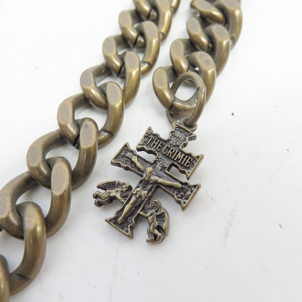 実際に弊社で買取させて頂いたCRIMIE/クライミー FAITH＆TRUST ウォレットチェーン アンティークゴールドの画像 5枚目