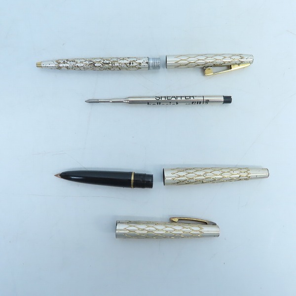 実際に弊社で買取させて頂いた【難有り含む】SHEAFFER/シェーファー 万年筆 ペン先14K-585 /ボールペン 2点セットの画像 8枚目