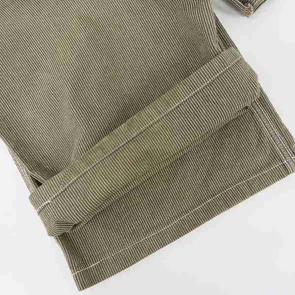 実際に弊社で買取させて頂いたTHE FLAT HEAD/フラットヘッド ピンヒッコリーペインターパンツ PN-04W 34の画像 6枚目