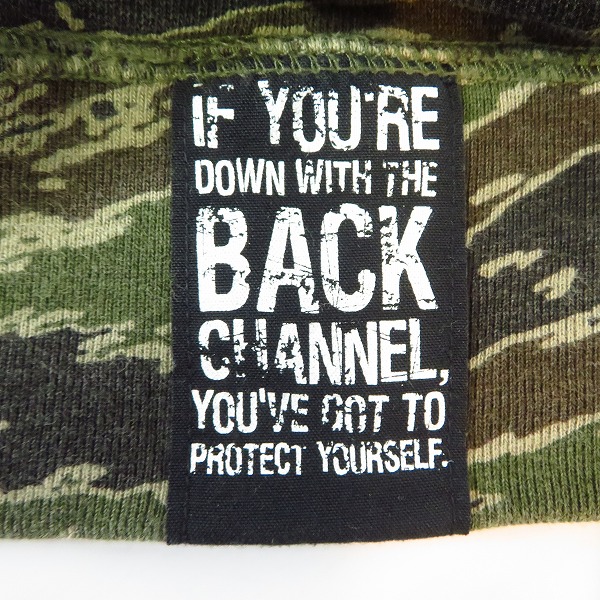 実際に弊社で買取させて頂いたBack Channel/バックチャンネル カモフラ ジップパーカー Lの画像 4枚目