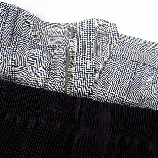 実際に弊社で買取させて頂いたHARE/ハレ イージーパンツ/チェックパンツ ノーカラージャケット/半袖プルオーバー size：S/F 4点セットの画像 6枚目