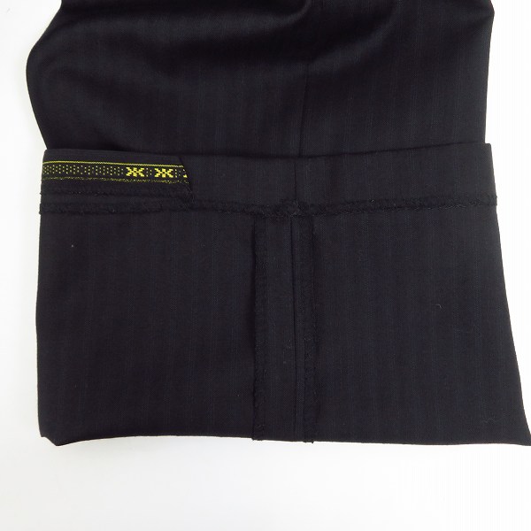 実際に弊社で買取させて頂いたBURBERRY LONDON/バーバリーロンドン ウール シャドーストライプ 2P ダブル スーツ ブラック AB7の画像 5枚目