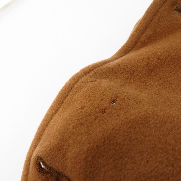 実際に弊社で買取させて頂いたBURBERRY/バーバリー ウールロングジャケット/コート ライトブラウン系の画像 7枚目