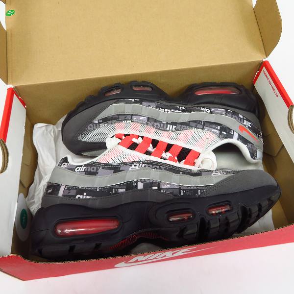 実際に弊社で買取させて頂いたNIKE×atmos/ナイキ×アトモス AIR MAX 95 PRNT/エアマックス95 スニーカー AQ0925-002/24.5の画像 8枚目