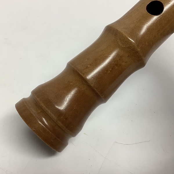 実際に弊社で買取させて頂いた尺八 木製 在銘 清風 琴古流 全長48.3cm 和楽器の画像 4枚目