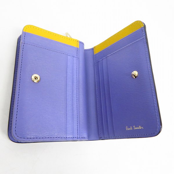 実際に弊社で買取させて頂いたPaul Smith/ポールスミス 配色デザイン 二つ折り財布の画像 4枚目