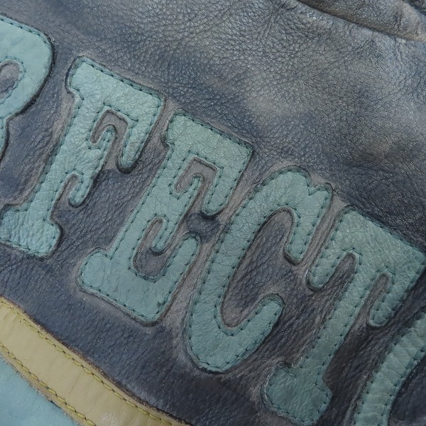 実際に弊社で買取させて頂いたSCHOTT/ショット レザーパッチライダースジャケット 3171013/Lの画像 6枚目