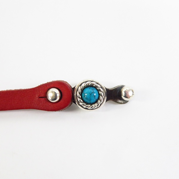 実際に弊社で買取させて頂いたDEAL DESIGN/ディールデザイン ネイティブ ドーム レザー ブレスレット ターコイズの画像 6枚目