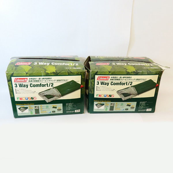 実際に弊社で買取させて頂いたColeman/コールマン 3ウェイコンフォート/2 シュラフ 寝袋 170S0113J 2点セットの画像 9枚目