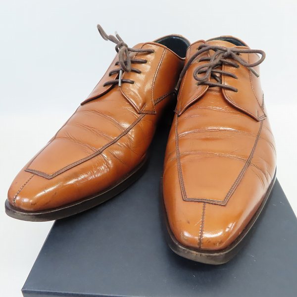 実際に弊社で買取させて頂いたBURBERRY/バーバリー レザードレスシューズ ブラウン BU1553 size：25.5cm