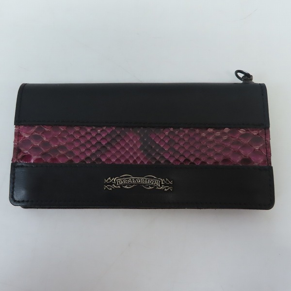 実際に弊社で買取させて頂いたDEAL DESIGN/ディールデザイン ヴィヴィット ライン ウォレット パイソン