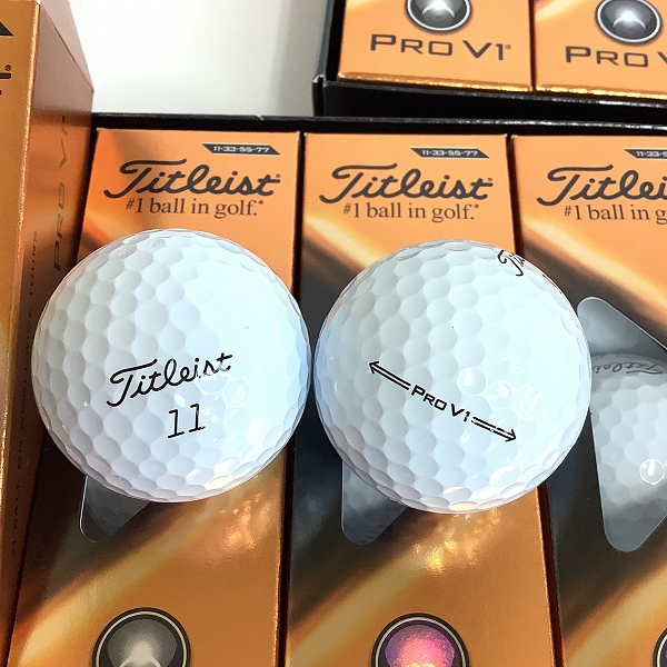 実際に弊社で買取させて頂いた【未使用】Titleist/タイトリスト PRO V1 2021年モデル ゴルフボール 3ダースの画像 1枚目