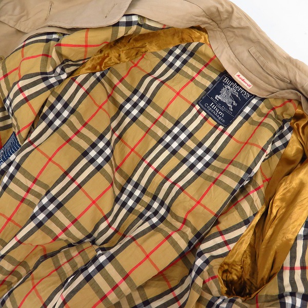 実際に弊社で買取させて頂いたBURBERRYS/バーバリー トレンチコート 裏地チェック柄の画像 2枚目