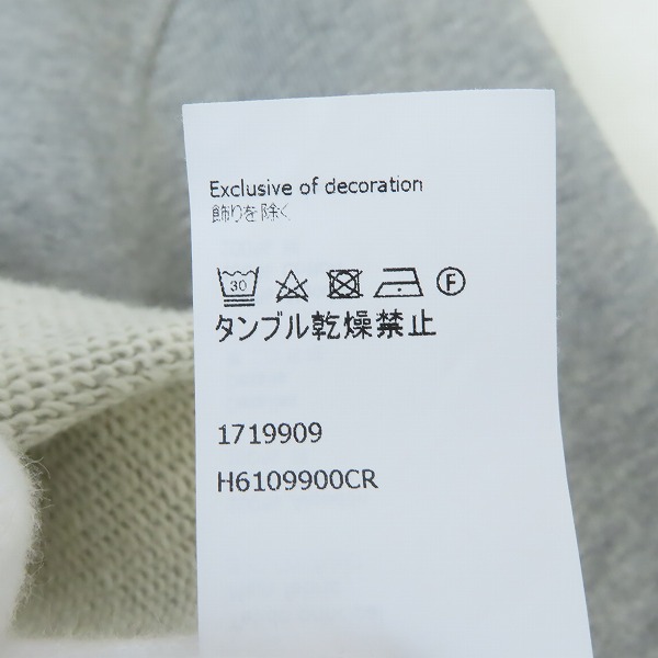 実際に弊社で買取させて頂いた【JPタグ】LOEWE/ロエベ ANAGRAM SWEAT/アナグラムロゴ刺繍クルーネックスウェット H6109900CR/XSの画像 5枚目