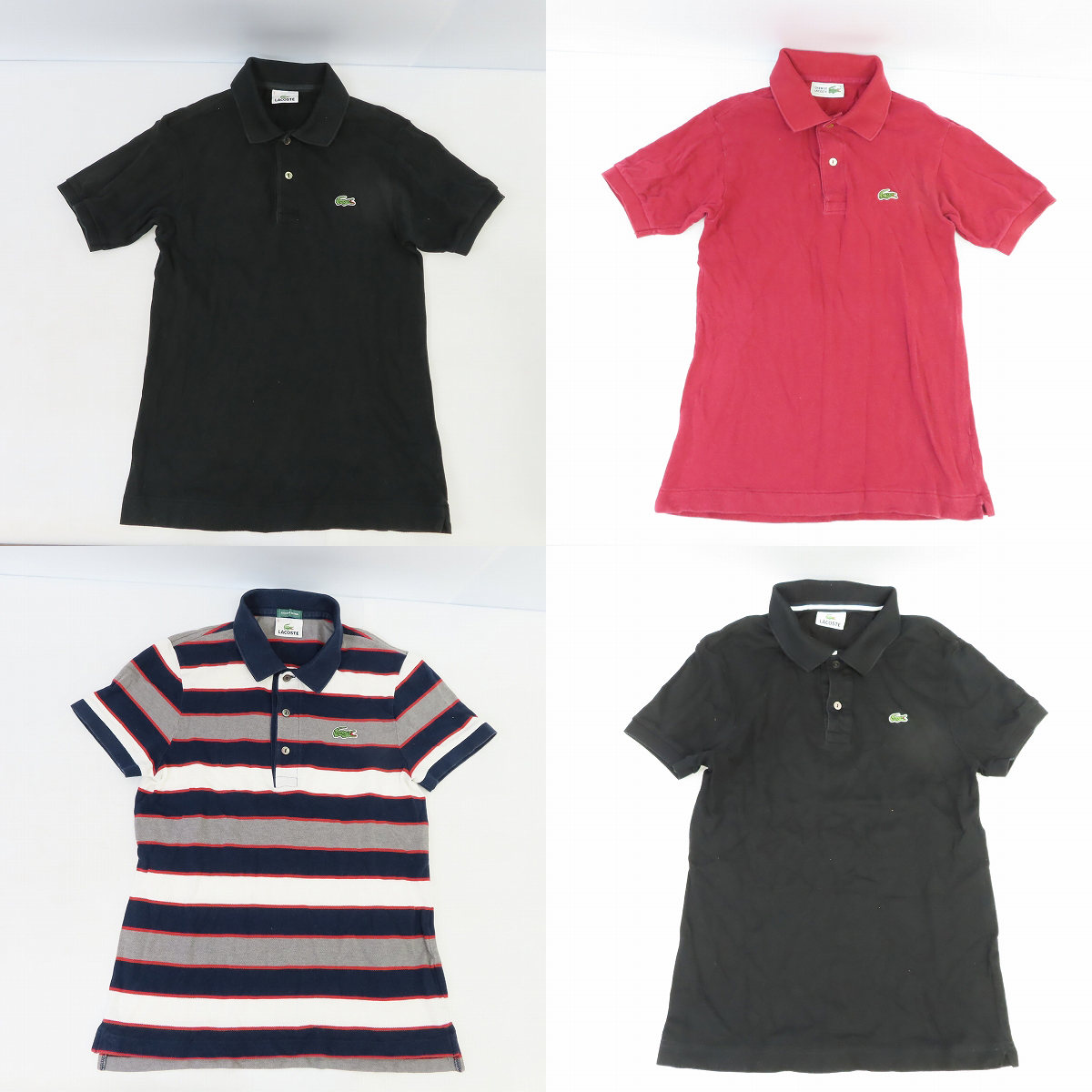 実際に弊社で買取させて頂いたLACOSTE/ラコステ 半袖ポロシャツ 10点セットの画像 1枚目