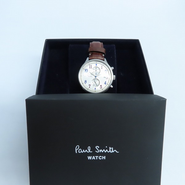 実際に弊社で買取させて頂いたPaul Smith/ポールスミス クロノグラフ 腕時計/0511-S060575【動作未確認】の画像 6枚目