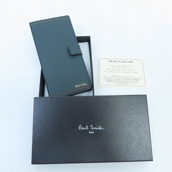 実際に弊社で買取させて頂いた【未使用】Paul Smith/ポールスミス ブライトストライプステッチ iPhoneケース/iPhoneX/XS用の画像 6枚目