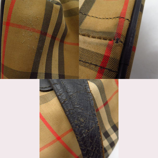 実際に弊社で買取させて頂いたBurberrys/バーバリーズ ノバチェック ボストンバッグの画像 7枚目