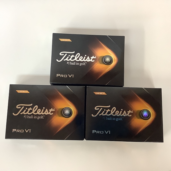 実際に弊社で買取させて頂いた【未使用】Titleist/タイトリスト PRO V1 2021年モデル ゴルフボール 3ダース ホワイトの画像 2枚目