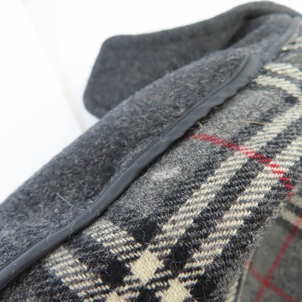 実際に弊社で買取させて頂いたBurberrys/バーバリー 裏地チェック柄 ダッフルコート/Sの画像 4枚目