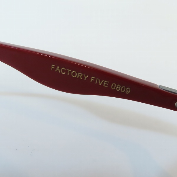 実際に弊社で買取させて頂いたAnne et Valentin/アンバレンタイン 眼鏡/メガネフレーム FACTORY FIVE 0809 REDの画像 6枚目