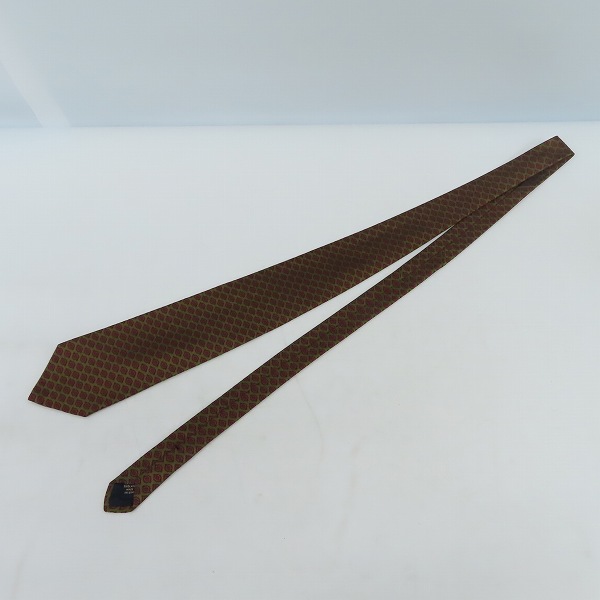 実際に弊社で買取させて頂いたBrooks Brothers/ブルックスブラザーズ 総柄 シルク生地 ネクタイ アメリカ製 カーキ×レッド