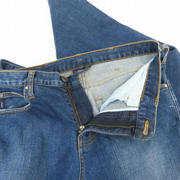 実際に弊社で買取させて頂いたARMANI JEANS/アルマーニジーンズ ウォッシュ加工 デニムパンツ/31の画像 6枚目