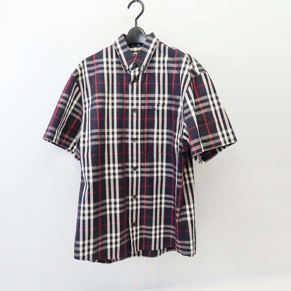 実際に弊社で買取させて頂いたBURBERRY×Gosha Rubchinskiy/バーバリー×ゴーシャラブチンスキー チェック柄 半袖シャツ/XS