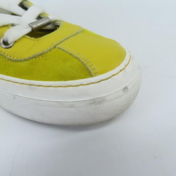 実際に弊社で買取させて頂いたJIMMY CHOO/ジミーチュウ スウェードレザー ハイカットスニーカー 42の画像 7枚目