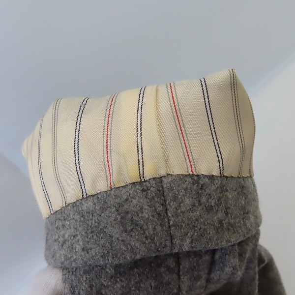 実際に弊社で買取させて頂いたBURBERRY LONDON/バーバリーロンドン テーラードジャケット ダブル ウール グレー AB7の画像 7枚目