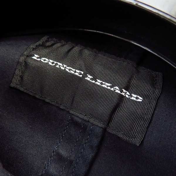 実際に弊社で買取させて頂いた【未使用】Lounge Lizard/ラウンジリザード ショップコート ブラック size：1の画像 2枚目